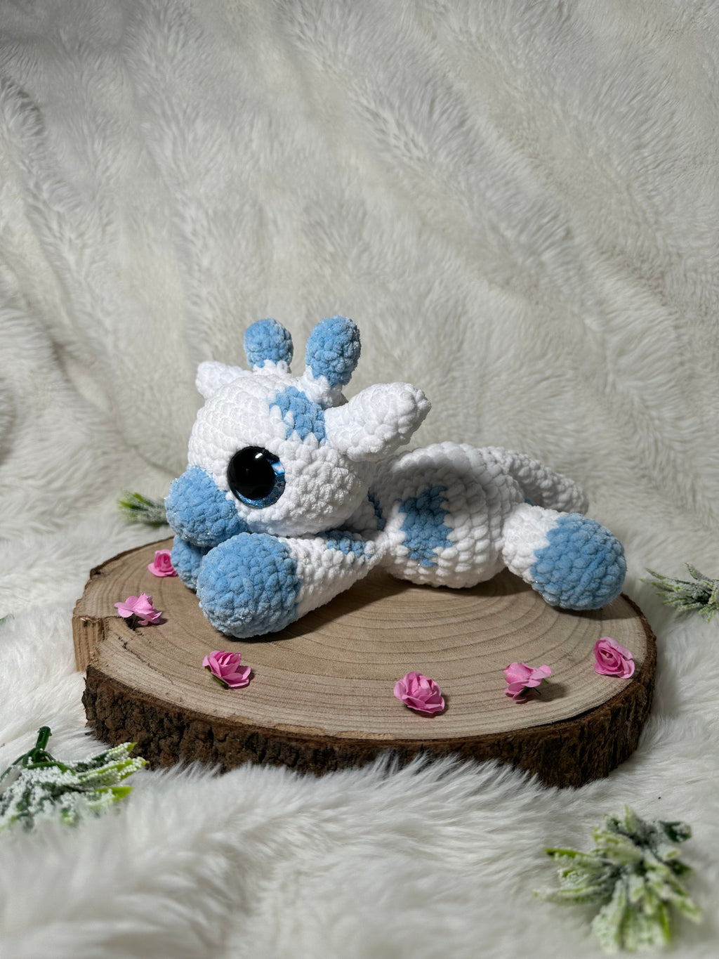 Leon die liegende Glitzer Giraffe